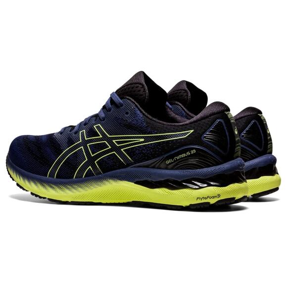 ASICS Men Gel Nimbus 23 Running Shoes Thunder Blue/Glow Yellow 7 B main image 8